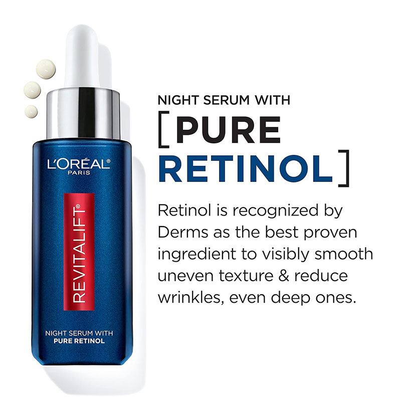 L’Oreal Paris Revitalift Derm Intensives Night Serum 10% Pure Glycolic Acid Fragrance Free – 30ml_img_1