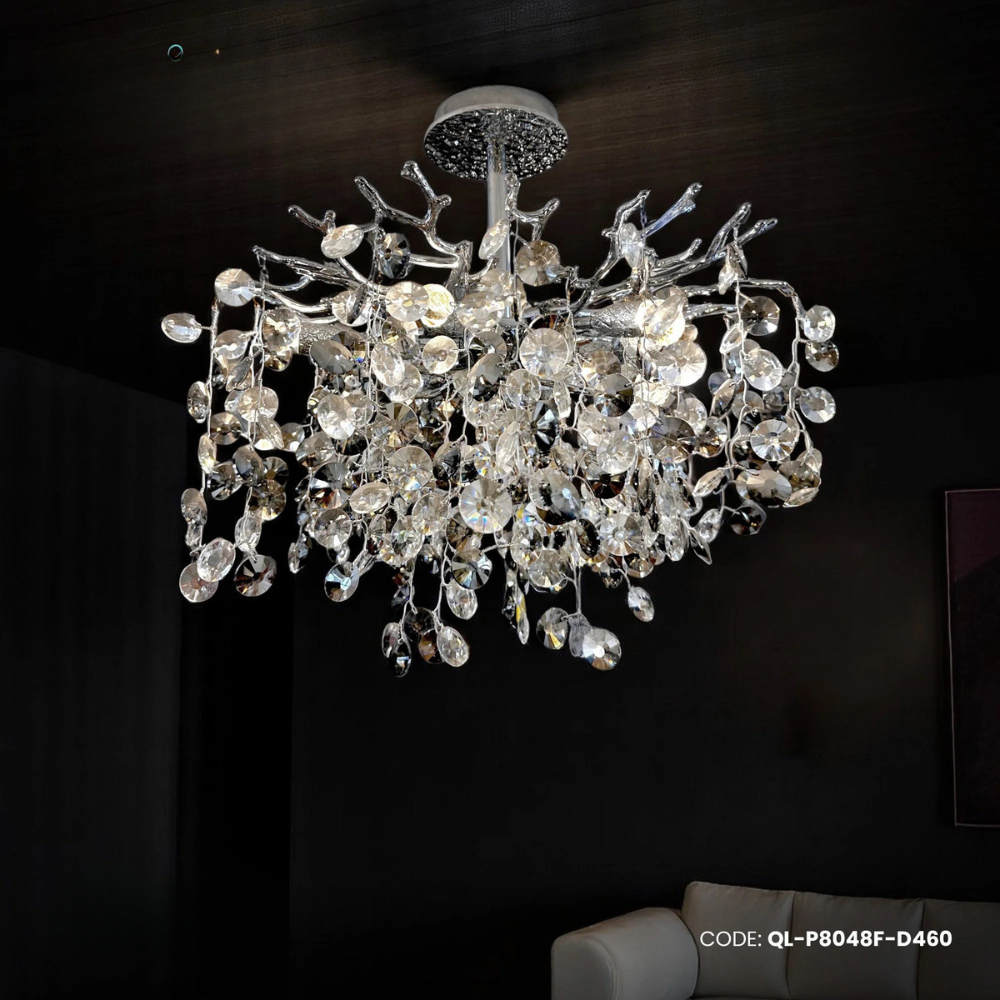 Qulik Baronial Beauty Luxury Decorative Chandelier Electroplated Gold Ceiling Lights (QL-P8048F-D460)_img_0