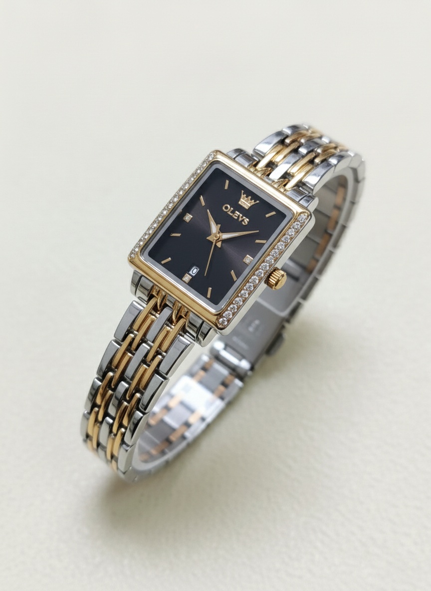 OLEVS Emerald Square Ladies Watch - Image 1