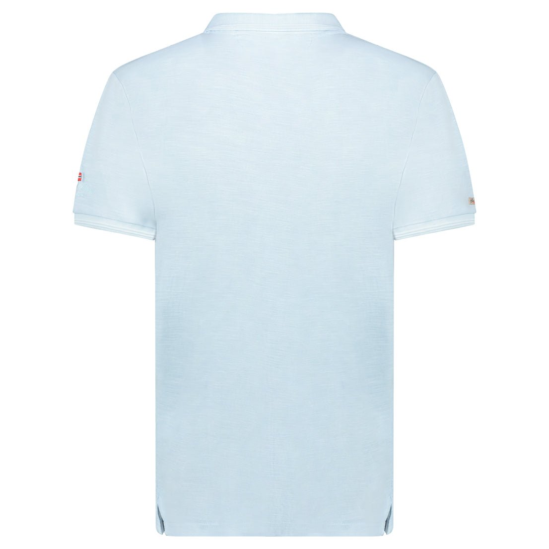 Polo embroidered with flags and short sleeves Blue_img_1