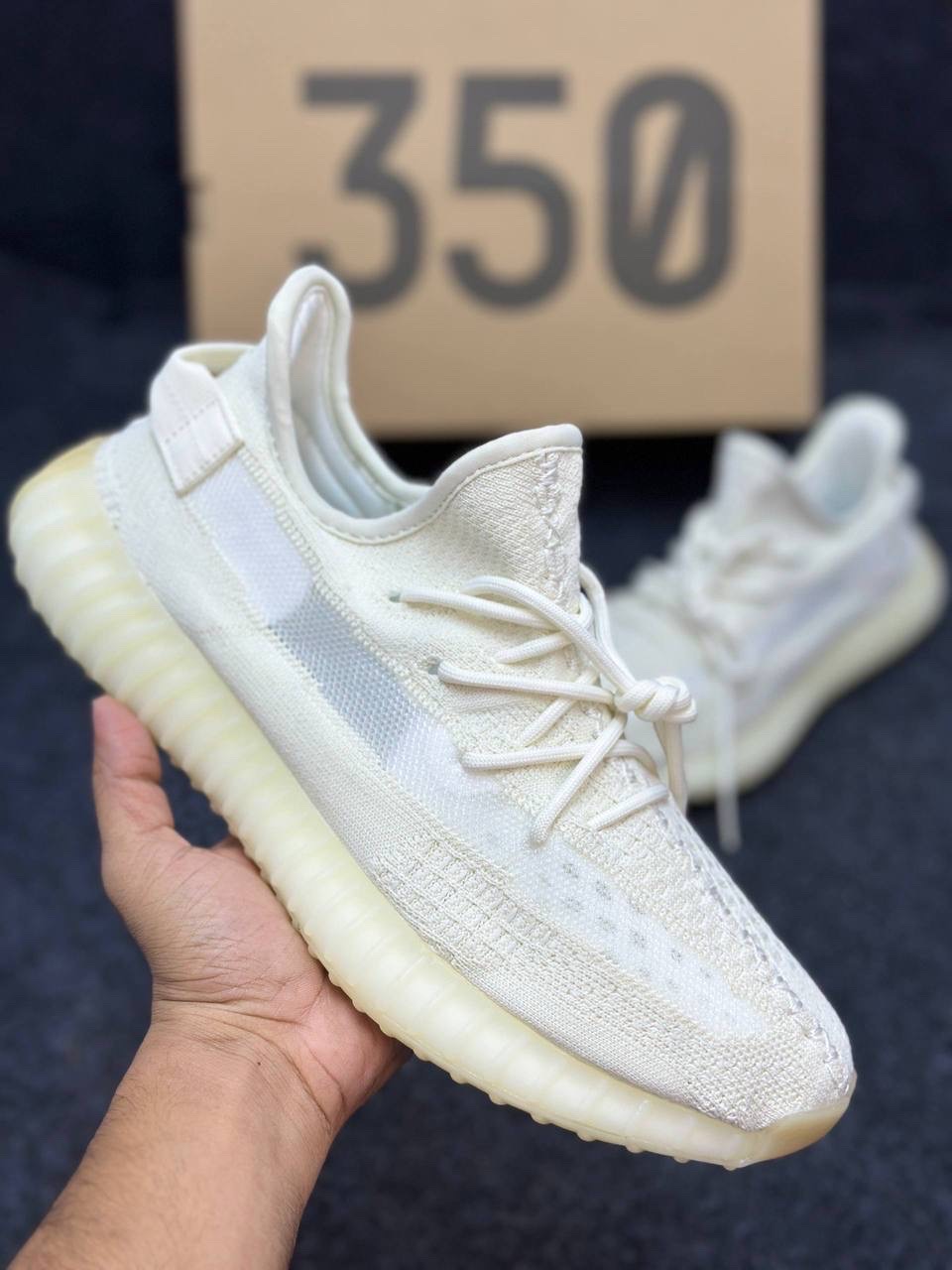 Adidas Yeezy Boost 350 V2: "Bone" thumbnail 2