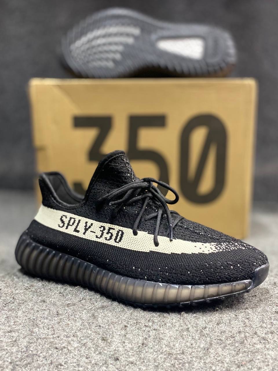 Adidas Yeezy Boost 350 V2: "Core Black White" thumbnail 1