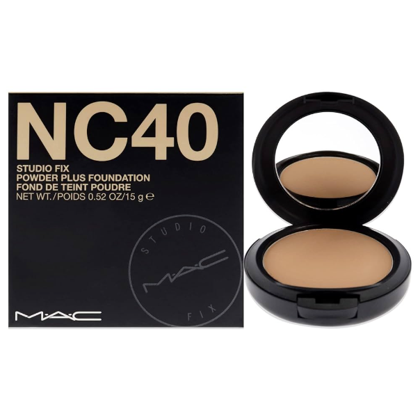 MAC Studio Fix Powder Plus Foundation – NC 40 (0.52 oz / ~15 g) (MAC4)