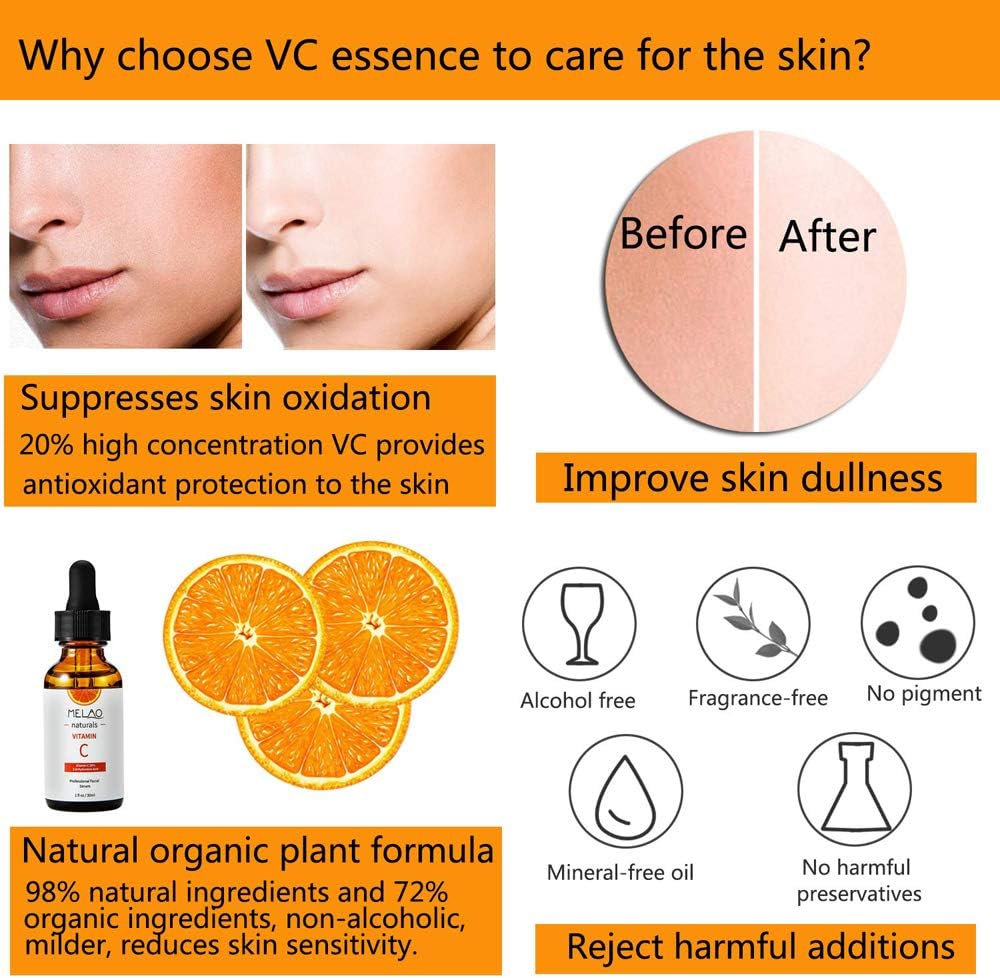 Melao Naturals Vitamin C Facial Serum with Vitamin C 20% E & Hyaluronic Acid_img_6