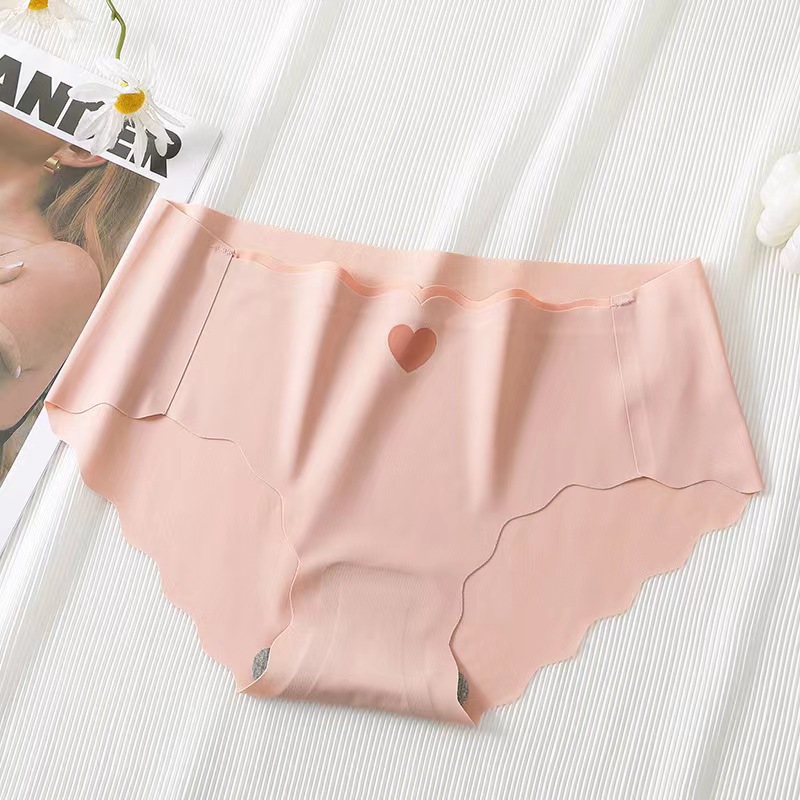 Women's Ice Silk Seamless Panties Soft Breathable Mid-Waist Briefs Comfortable Traceless Quick Dry Underwear Lingerie Intimates_img_9