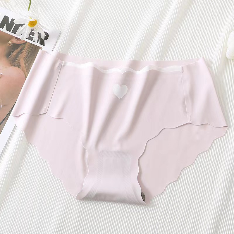 Women's Ice Silk Seamless Panties Soft Breathable Mid-Waist Briefs Comfortable Traceless Quick Dry Underwear Lingerie Intimates_img_11