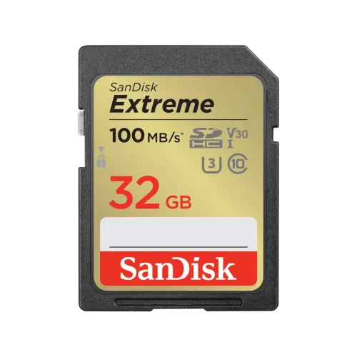 SanDisk Extreme 32GB 100mbps SDHC UHS-I Memory Card (SDSDXVT-032G-GNCIN)