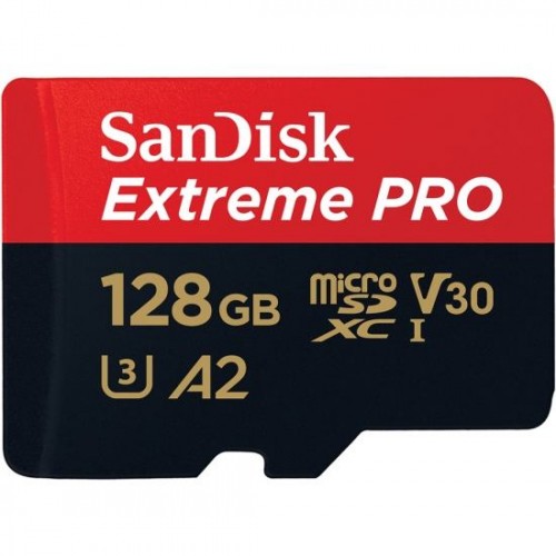 Sandisk Extreme Pro 128GB 200mbps MicroSDXC UHS-1 Memory Card With Adapter (SDSQXCD-128G-GN6MA)_img_1