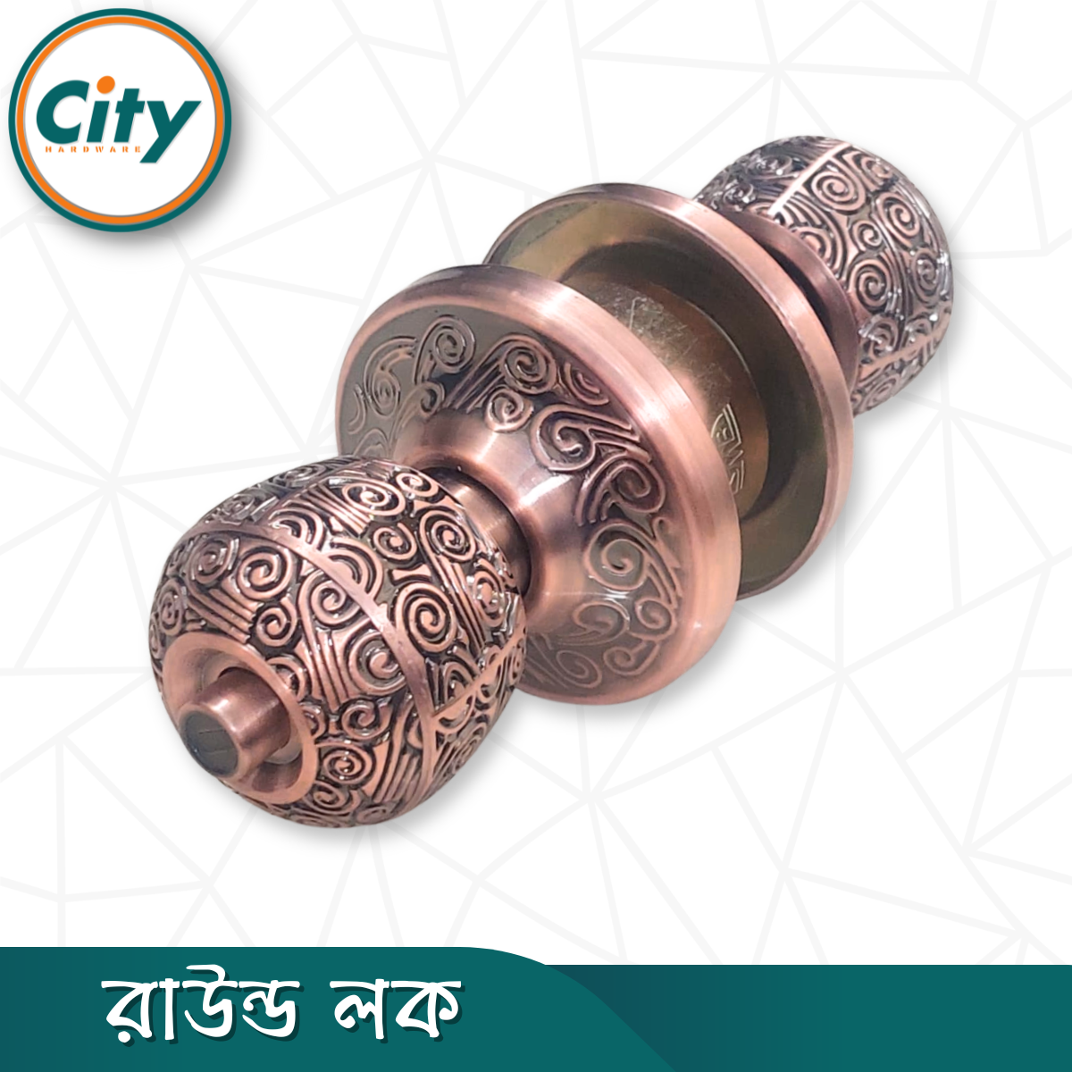 প্রিমিয়াম কোয়ালিটি রাউন্ড লক নতুন মডেলের ডোর লক রুমের ডাবল সাইডেড কাঠের দরজার লক AC_img_2