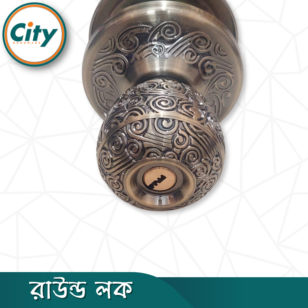প্রিমিয়াম কোয়ালিটি রাউন্ড লক নতুন মডেলের ডোর লক রুমের ডাবল সাইডেড কাঠের দরজার লক AB_img_4