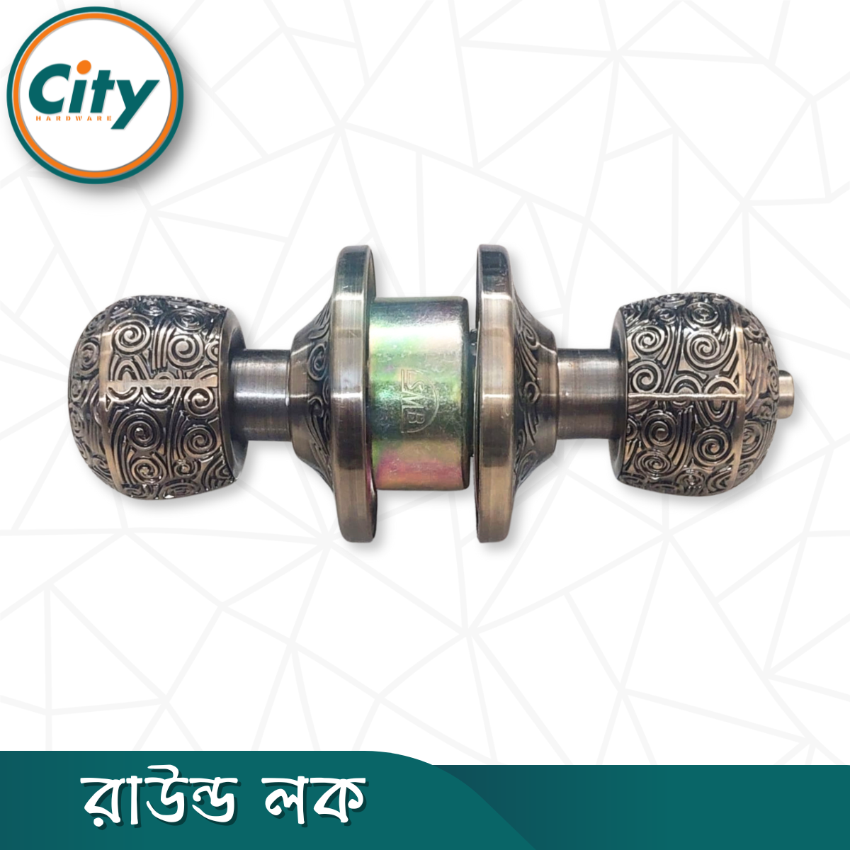প্রিমিয়াম কোয়ালিটি রাউন্ড লক নতুন মডেলের ডোর লক রুমের ডাবল সাইডেড কাঠের দরজার লক AB_img_3
