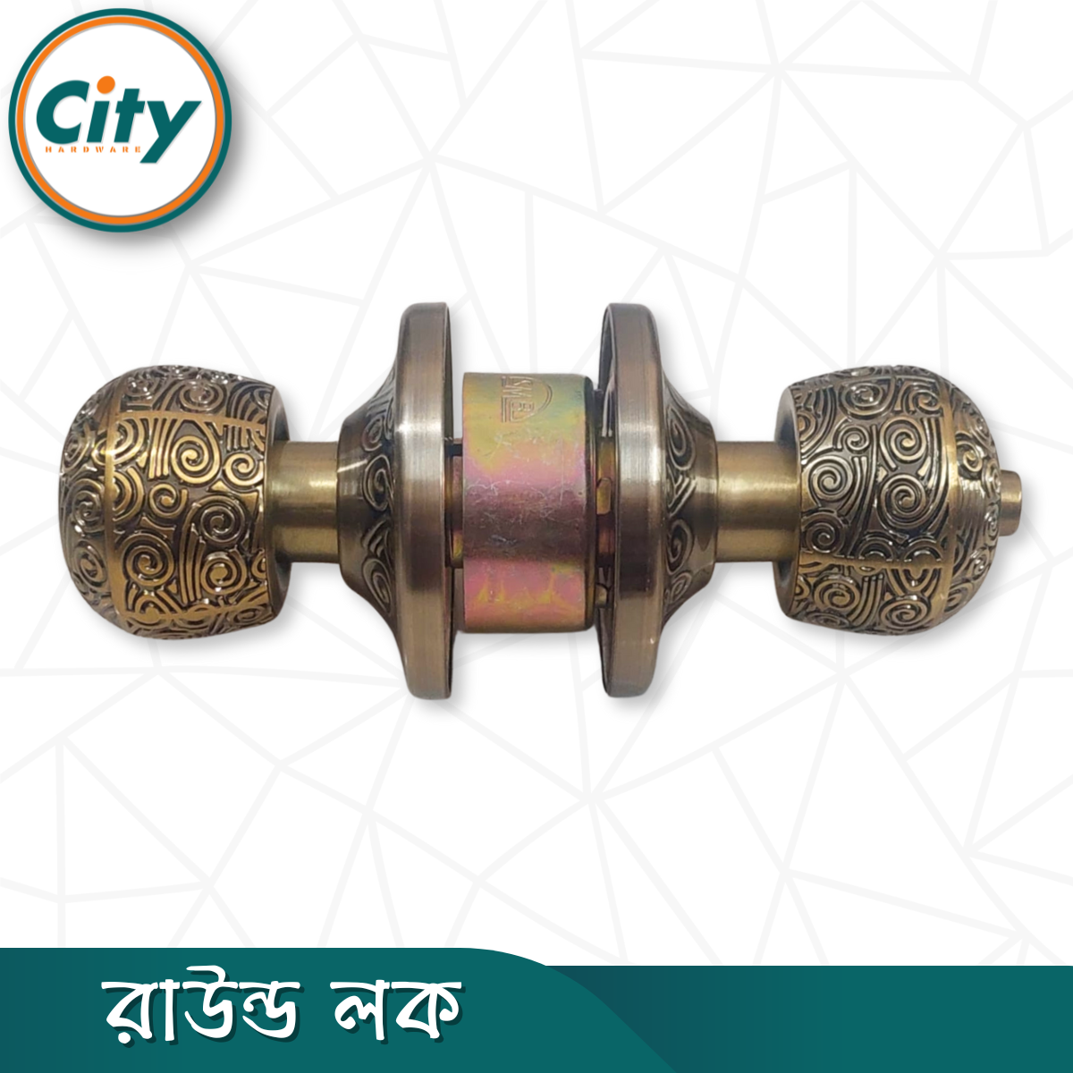 প্রিমিয়াম কোয়ালিটি রাউন্ড লক নতুন মডেলের ডোর লক রুমের ডাবল সাইডেড কাঠের দরজার লক CF_img_3