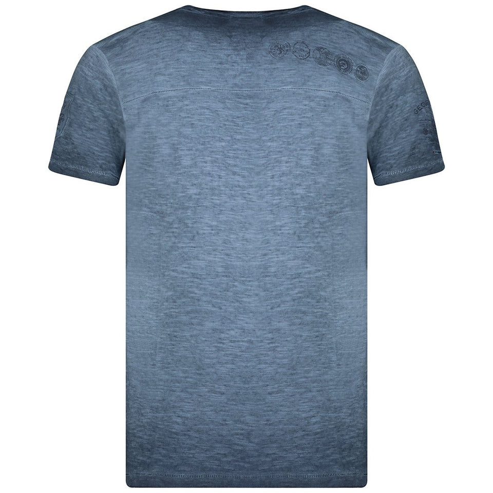 V-neck short-sleeved T-shirt Navy_img_4