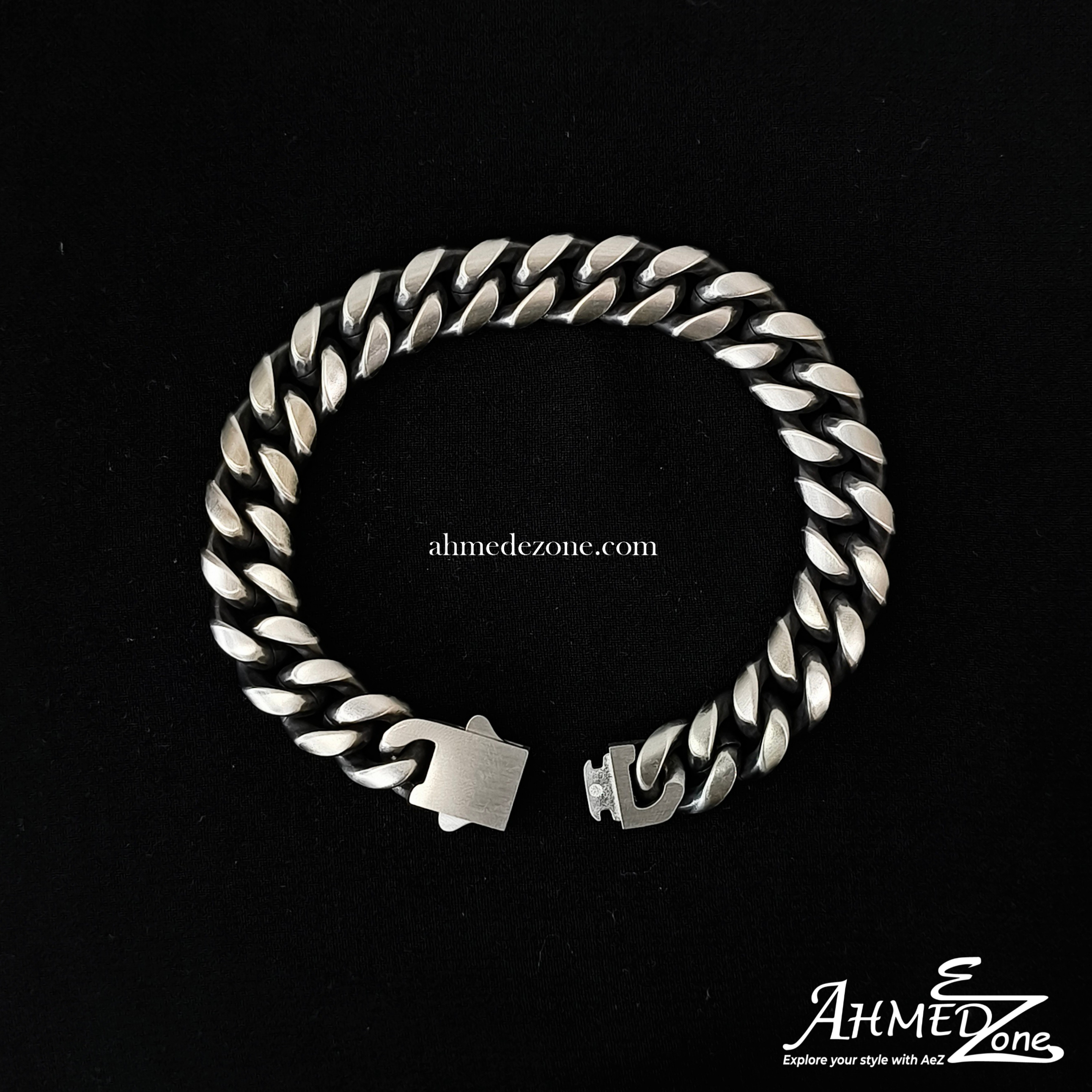 12mm GunMetal Cuban Lux Premium Bracelet