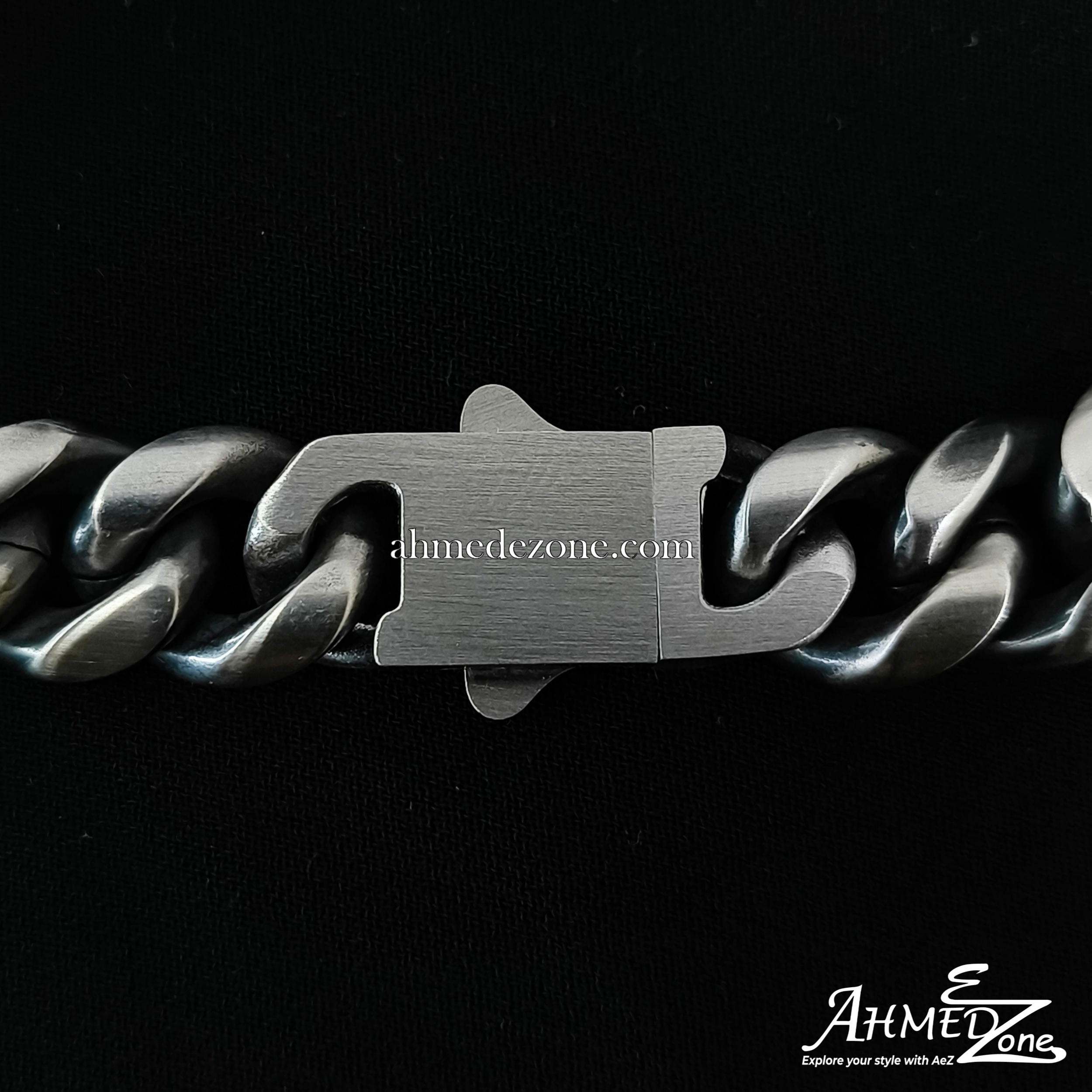 12mm GunMetal Cuban Lux Premium Bracelet_img_2