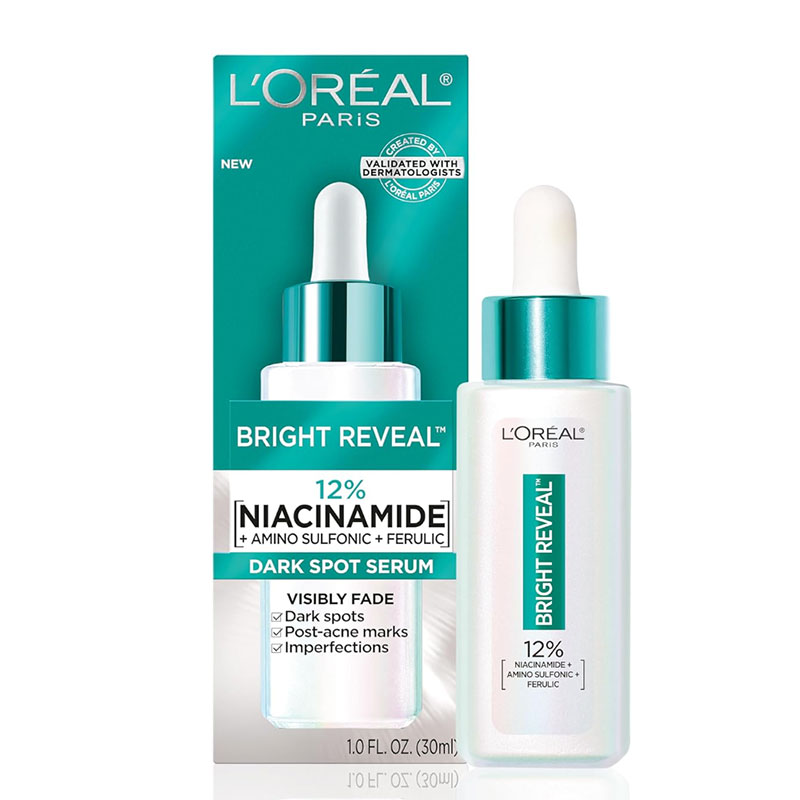 L’Oréal Paris Bright Reveal 12% [Niacinamide + Amino Sulfonic + Ferulic] Dark Spot Serum – 30ml_img_0