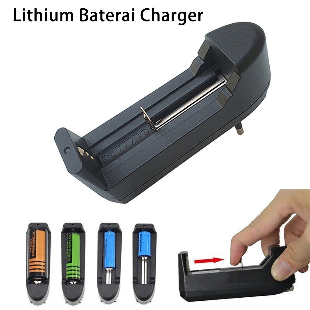 3.7V Universal Battery Charger for Single slot, AC 220v Fast Charging Power Accessories