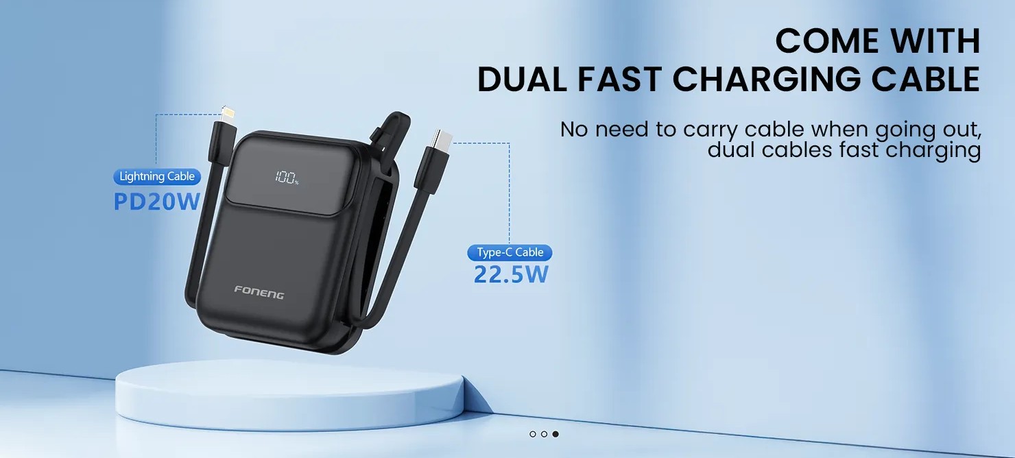 Foneng PX111 10000mAh Mini Power Bank_img_2