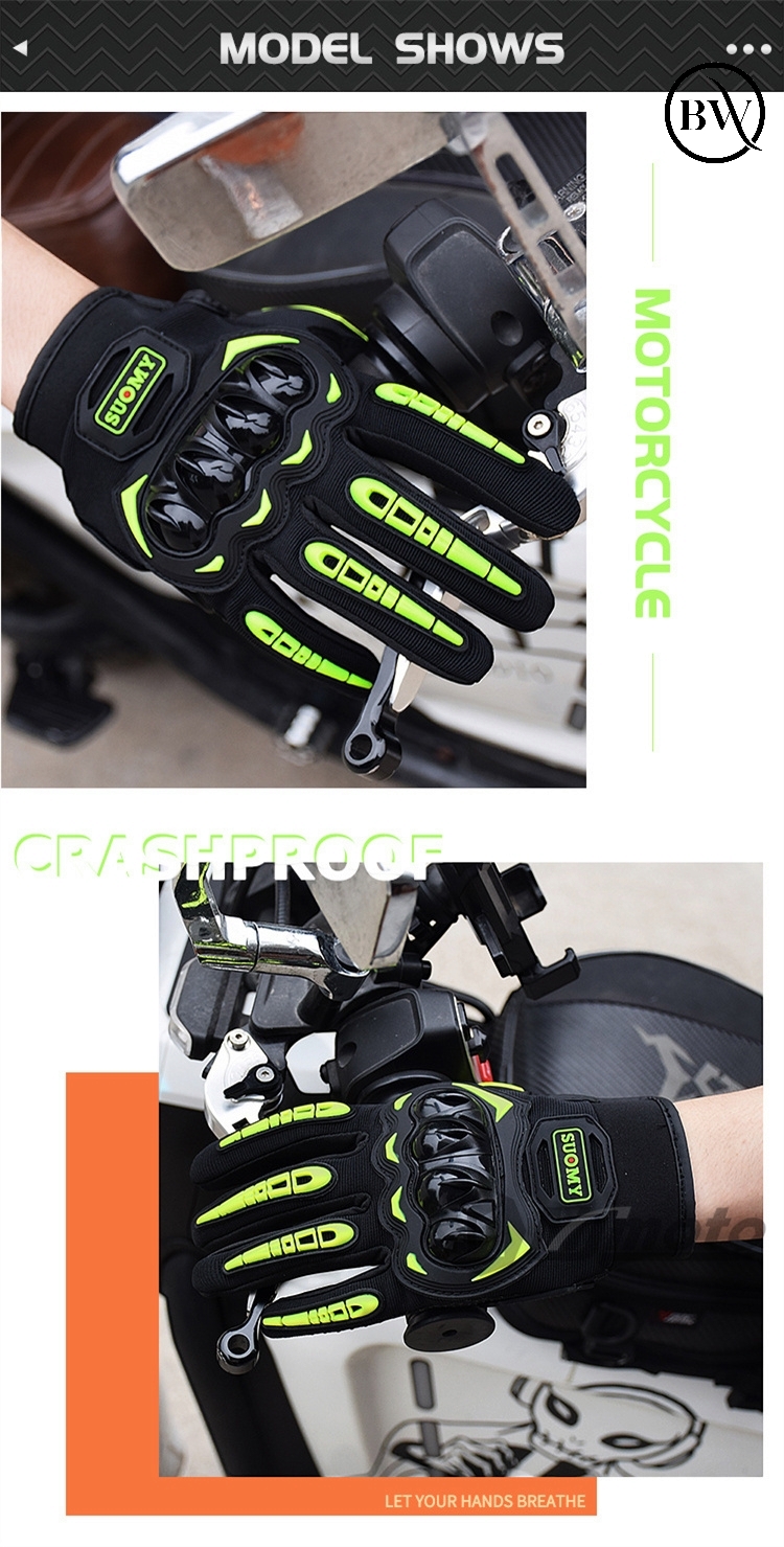 Premium Riding Full Finger Hand Gloves Suomy SU-33_img_5
