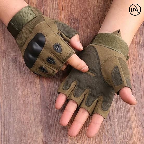 Premium Riding Half Finger Hand Gloves Okkley Brand_img_5