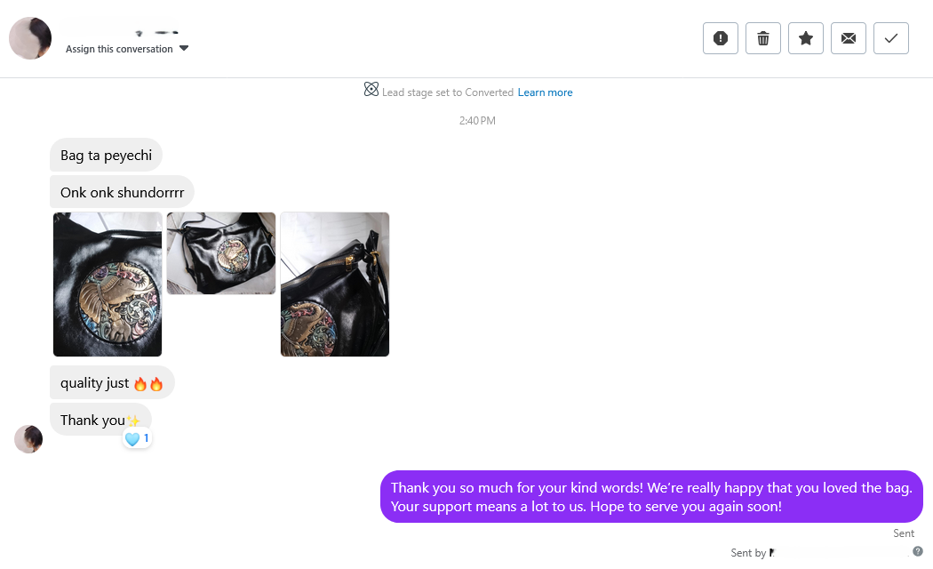 Customer review