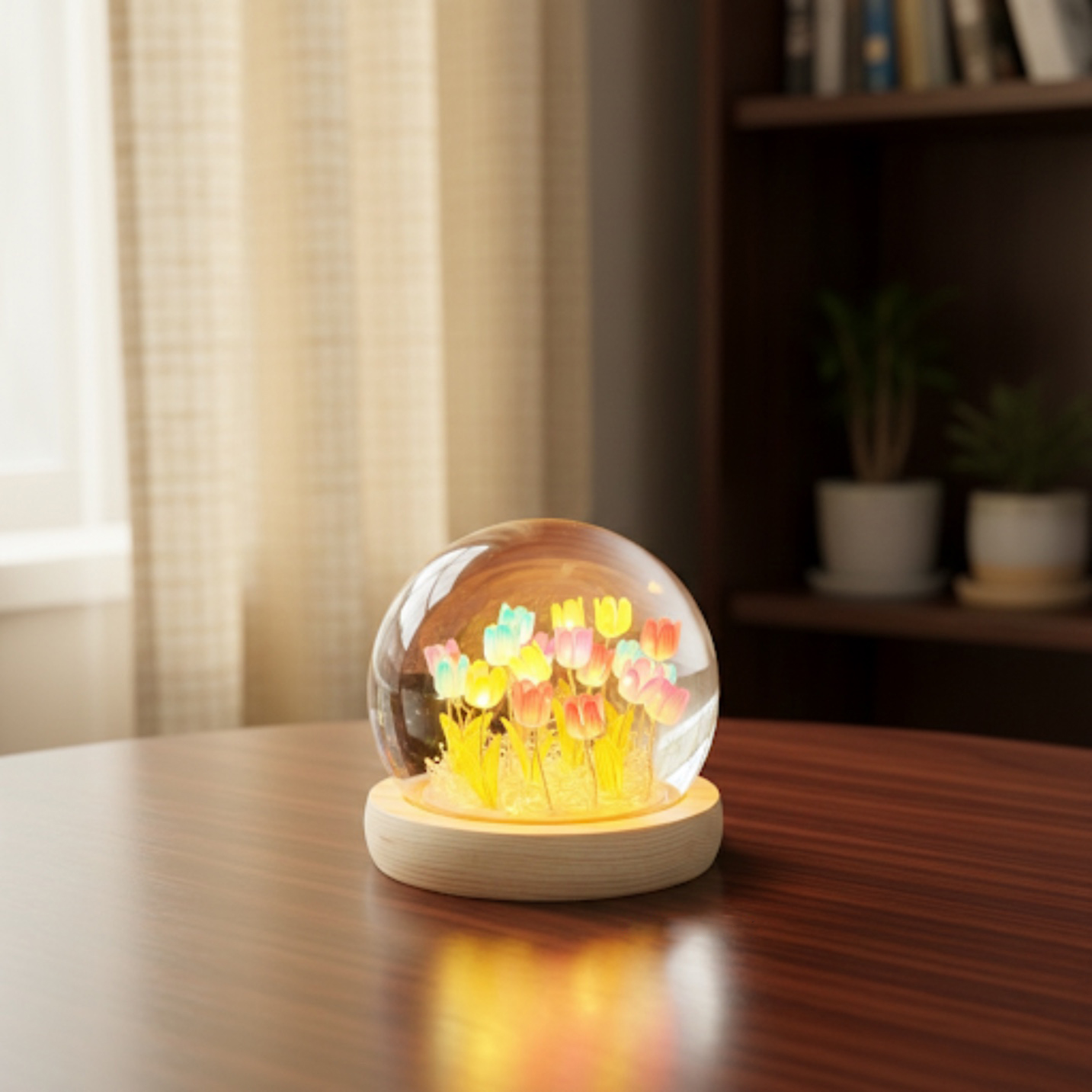 Tulip Night Light Decorative LED Flower Bedside Lamp_img_6
