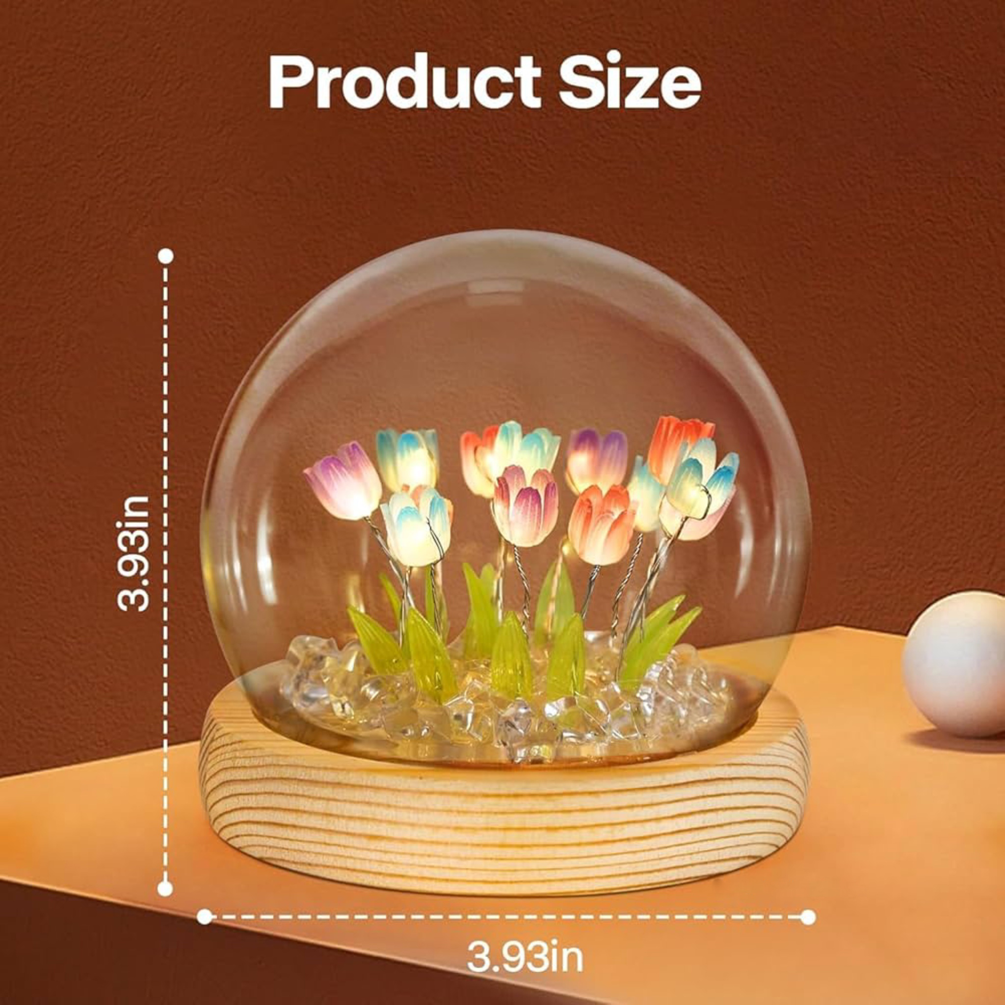 Tulip Night Light Decorative LED Flower Bedside Lamp_img_5