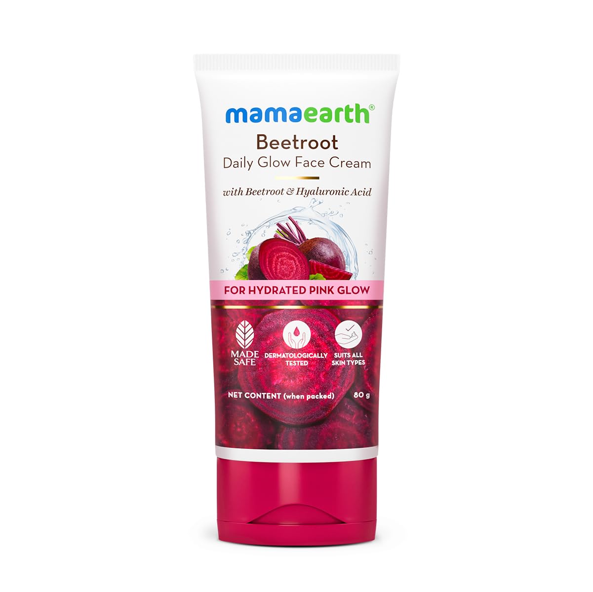 Mamaearth Beetroot Daily Glow Face Cream With Beetroot & Hyaluronic Acid - 80g