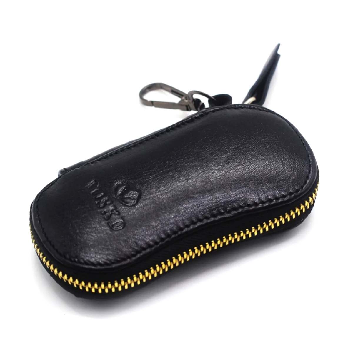 KroyShala Leather Key Ring Pouch – Multifunctional Black Wallet & Key Holder Box_img_2