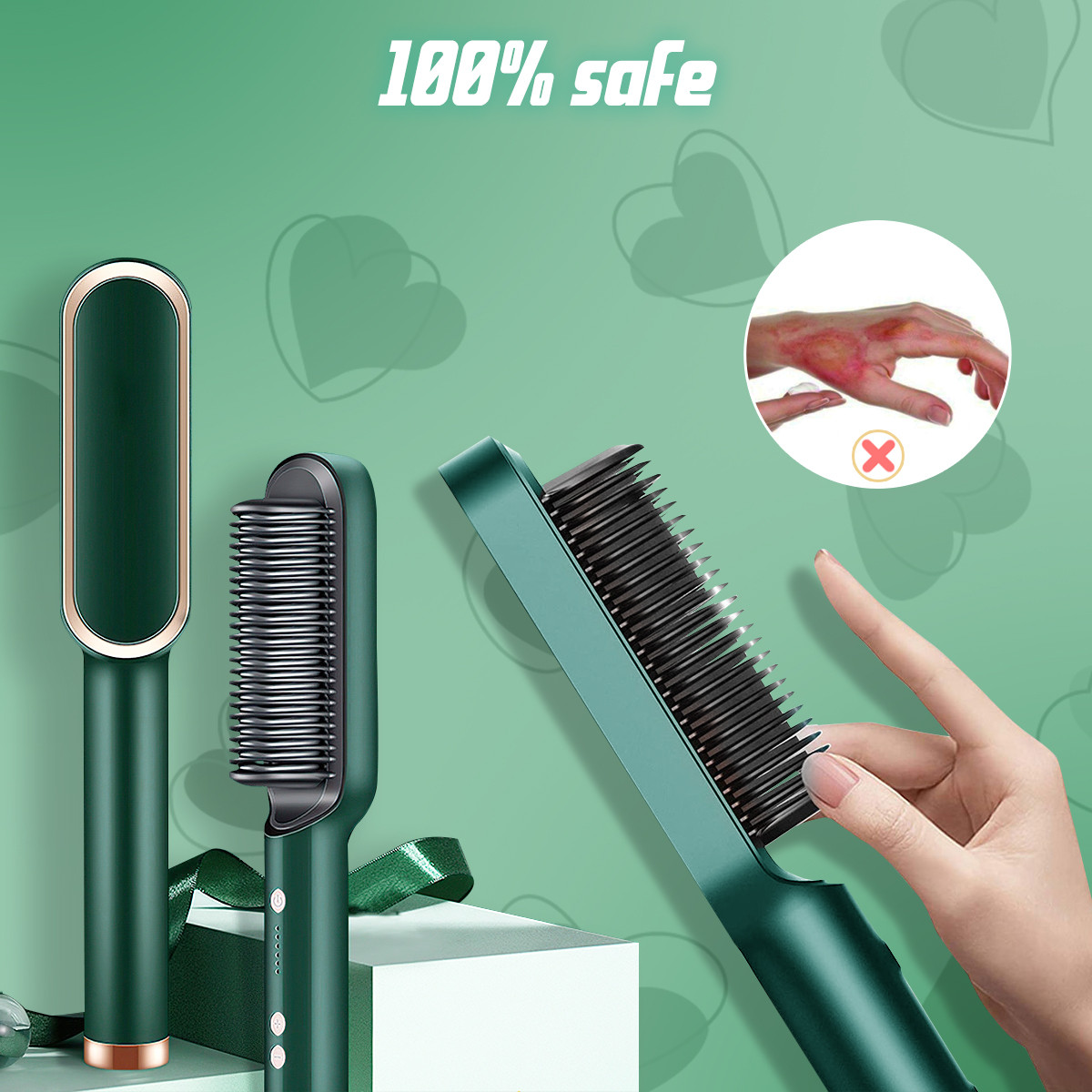 2-in-1 Professional Hair & Beard Straightener Comb_img_0