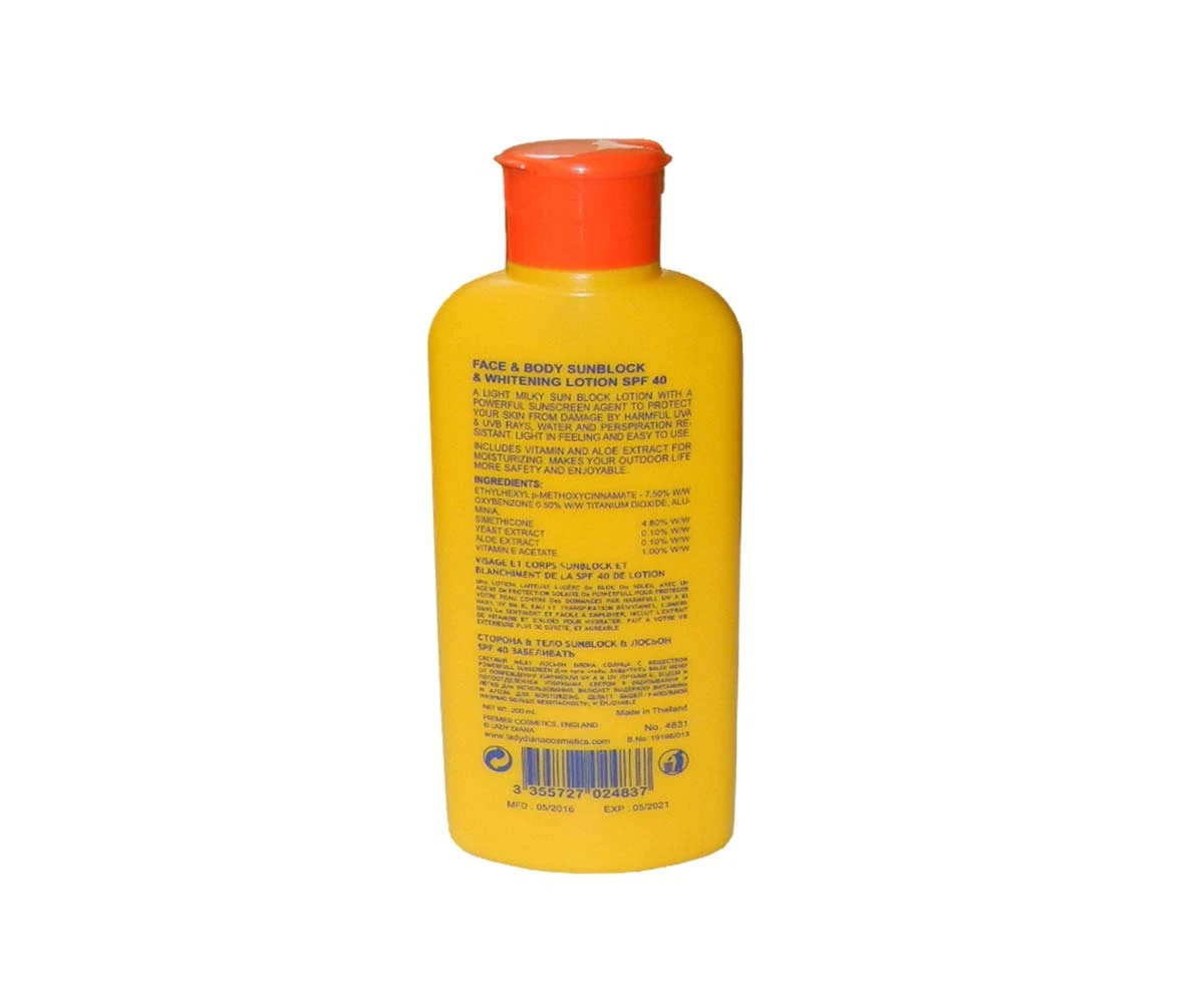 Lady Diana SUNBLOCK Cream with Vitamin E (SPF60) 200ml_img_1