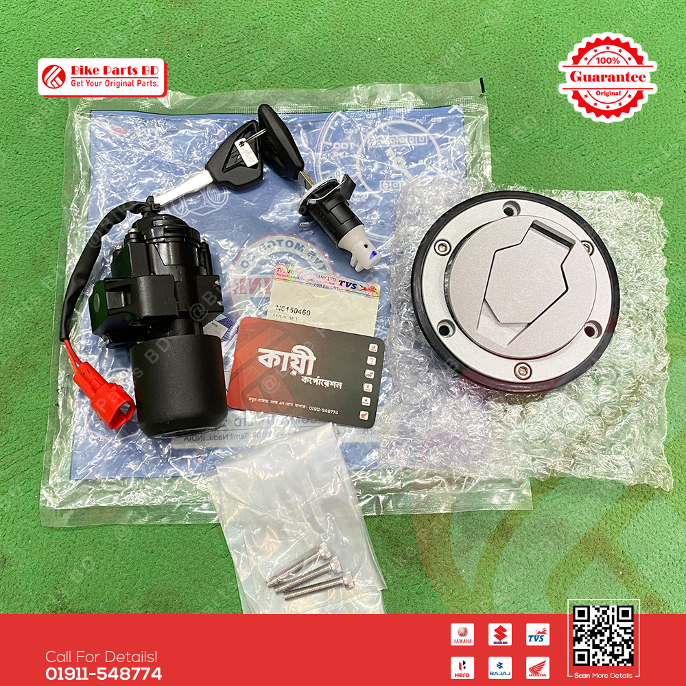 Lock Set for TVS Raider 125cc bike.
