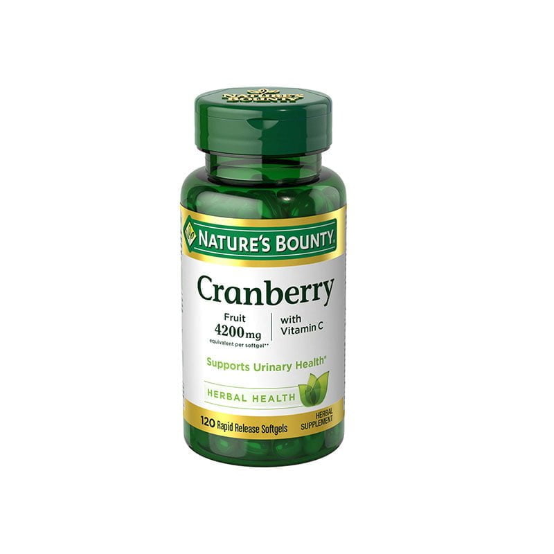 Nature’s Bounty Cranberry Herbal Health Supplement 4200mg with Vitamin C