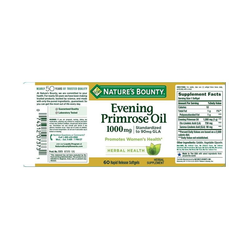 Nature’s Bounty Evening Primrose Oil 1000 mg_img_1