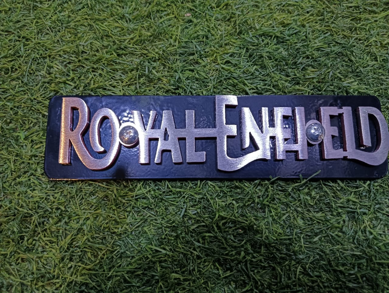 Premium Front Name Plate Board For Royal Enfield All Model_img_2