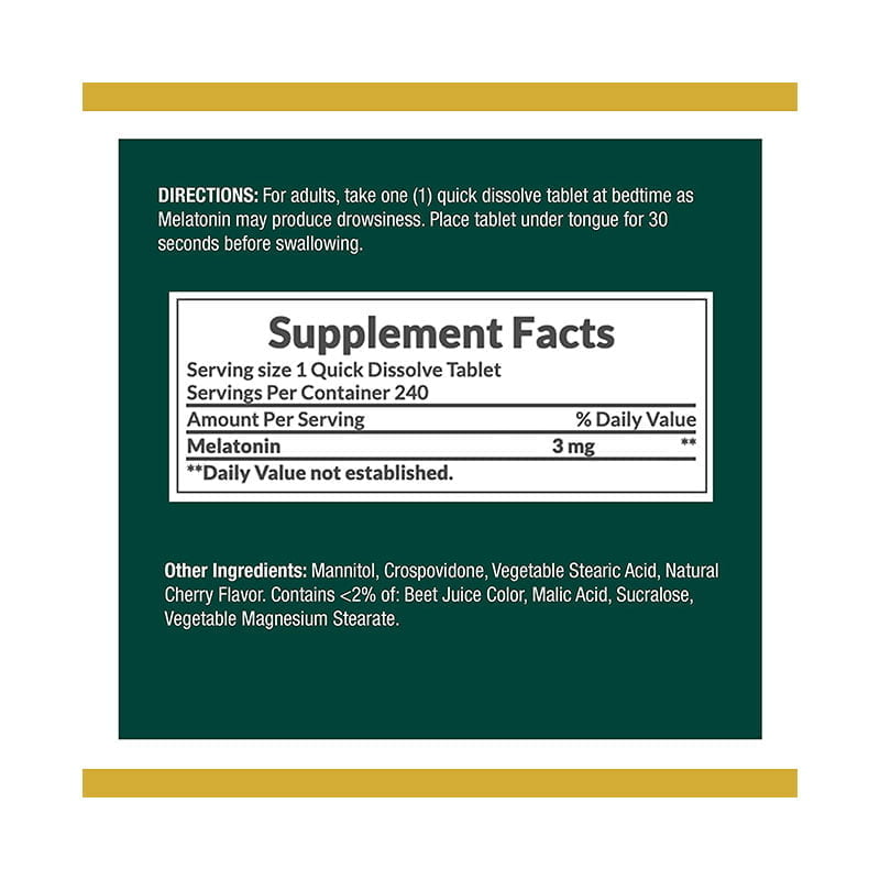 Nature’s Bounty Melatonin Sleep Aid 3mg_img_1