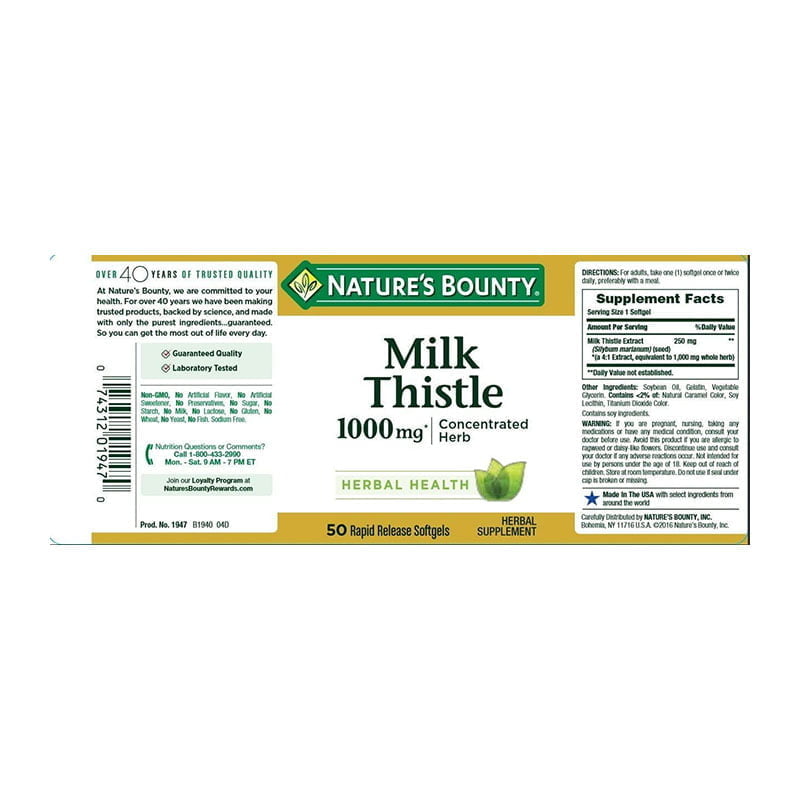 Nature’s Bounty Milk Thistle 1000mg_img_1