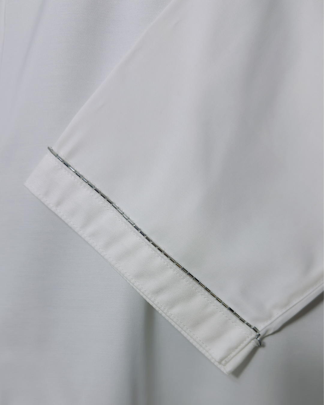 Elegant White Panjabi with Sequined Embroidered Placket – Premium Festive Wear by Simple White (Punjabi BDT 9,490 + Pajama BDT 2,500)_img_2