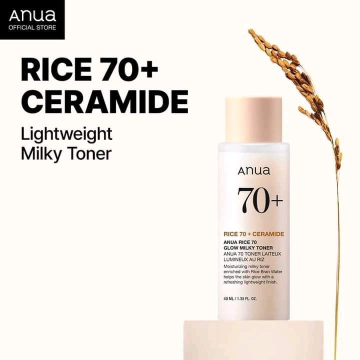 Anua Rice 70+ Glow Milky Toner 40ml
