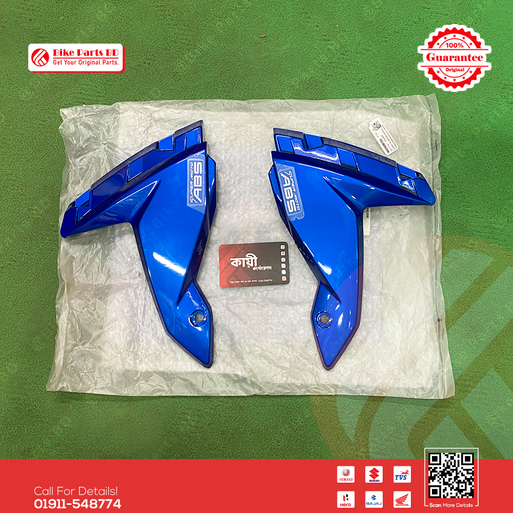 Mudguard Kan (Blue Color) for TVS RTR 4V 160cc bike.