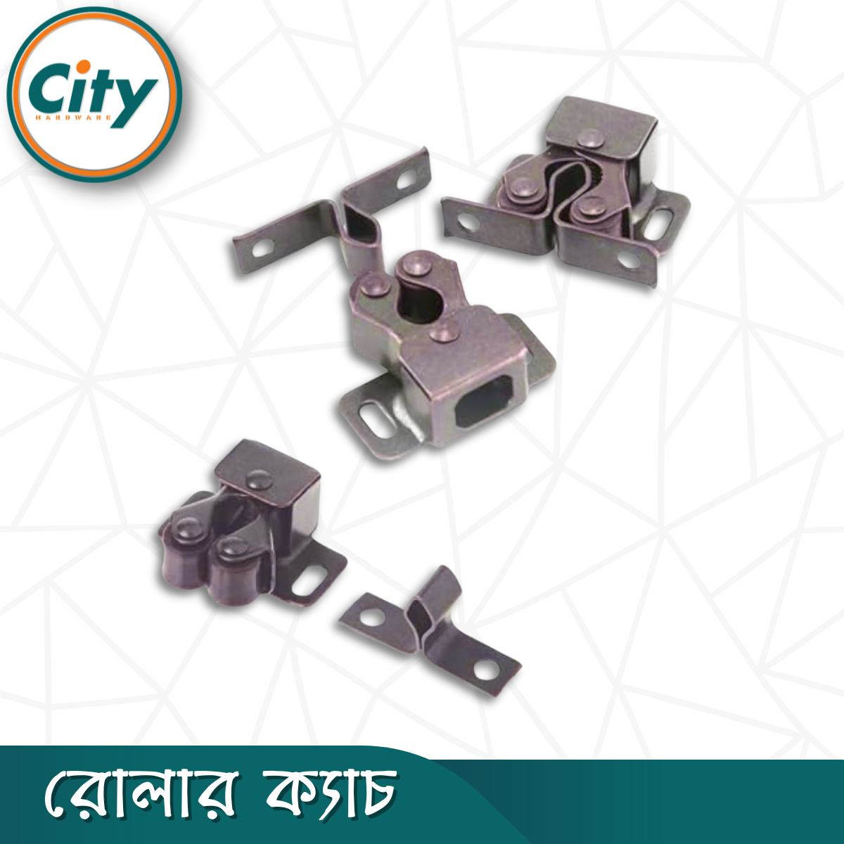 ২ পিস ফার্নিচার ক্যাবিনেটের দরজার জন্য ডাবল রোলার ক্যাচ_img_2