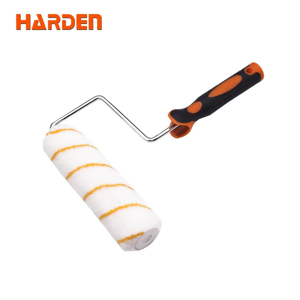 HARDEN 620135 9" Paint Roller and Cover Frame and Paint Roller Cover Microfiber Naps Roller Brush 620135