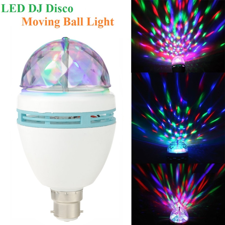 LED DJ Disco Moving Bulb Light Multi-Color