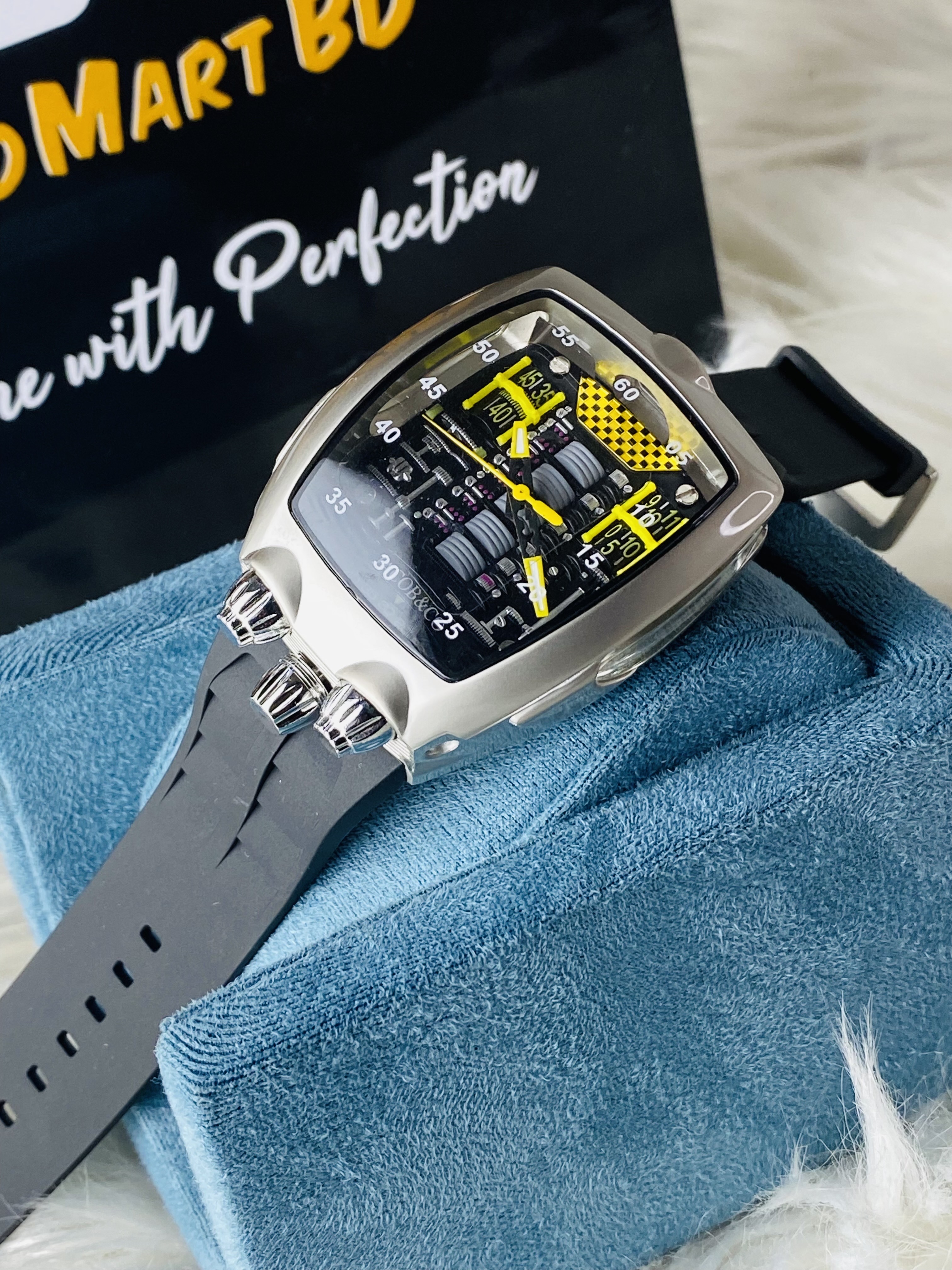 Bugatti Engine Watch  | AA |  Silver