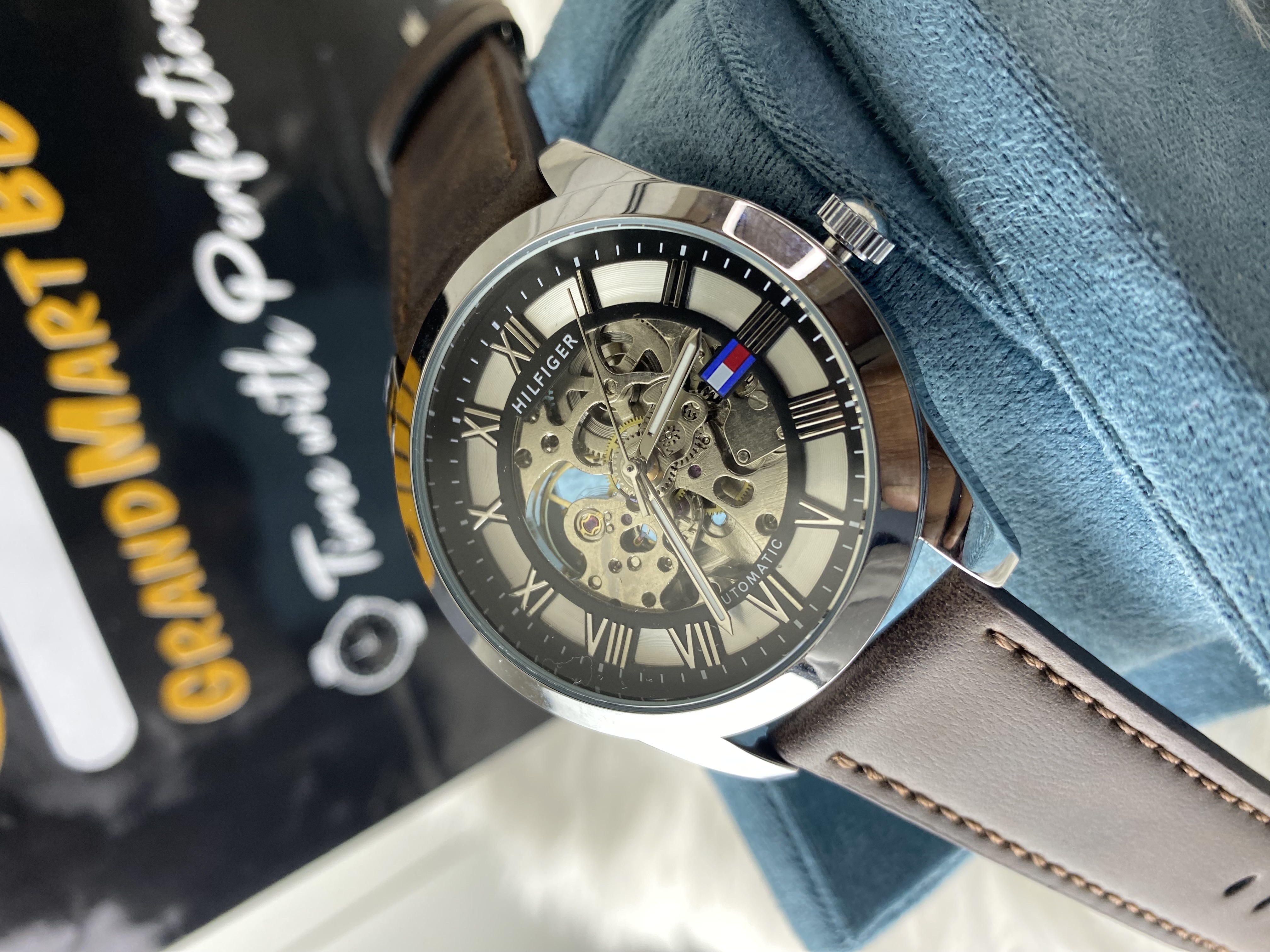 TOMMY HILFIGER | AUTO BELT BROWN