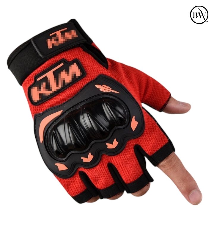 Premium Riding Half Finger Hand Gloves KTM Brand_img_1