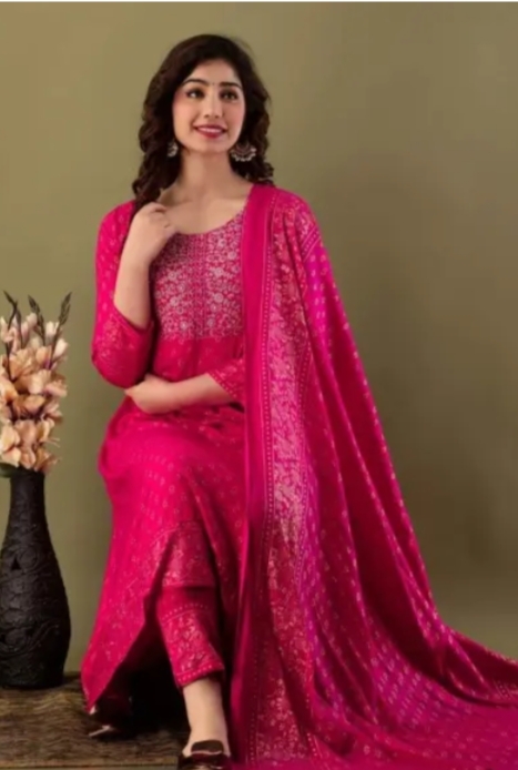 Unstitched Exclusive, Fashionable, Stylish and Comfortable, High Quality Three Piece for Women, Three Piece [3 Piece], new dress collection for women, Skin Print Cotton Three Piece For Women_img_2