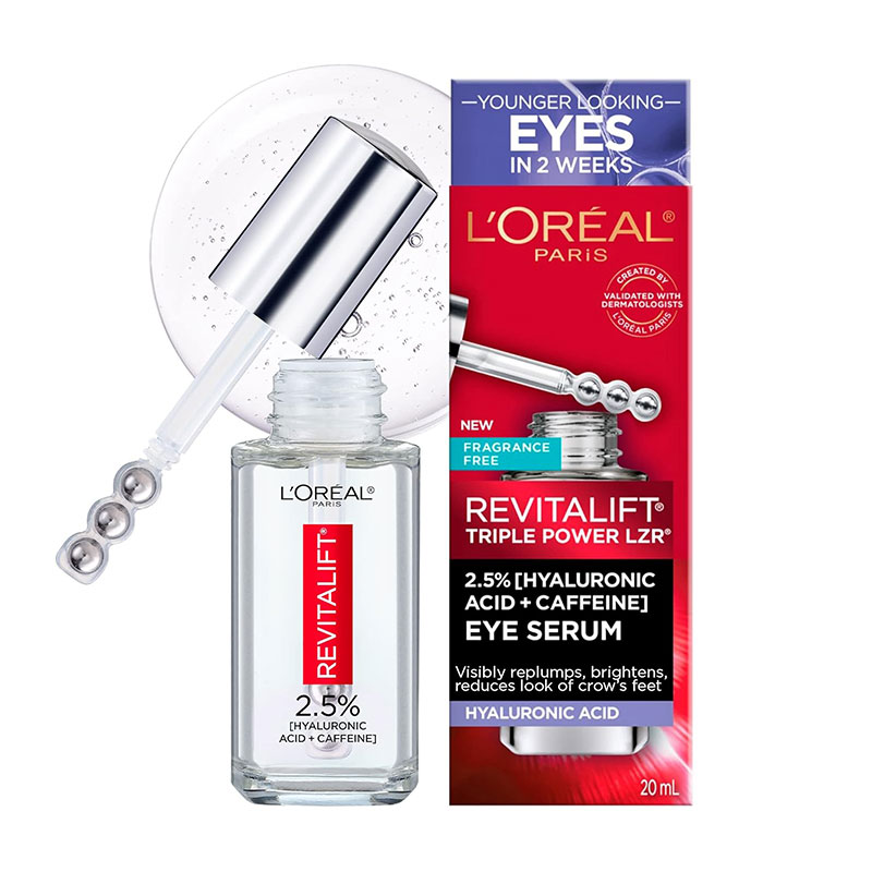 L’Oreal Paris Revitalift Derm Intensives Hyaluronic Acid + Caffeine Eye Serum – 20ml