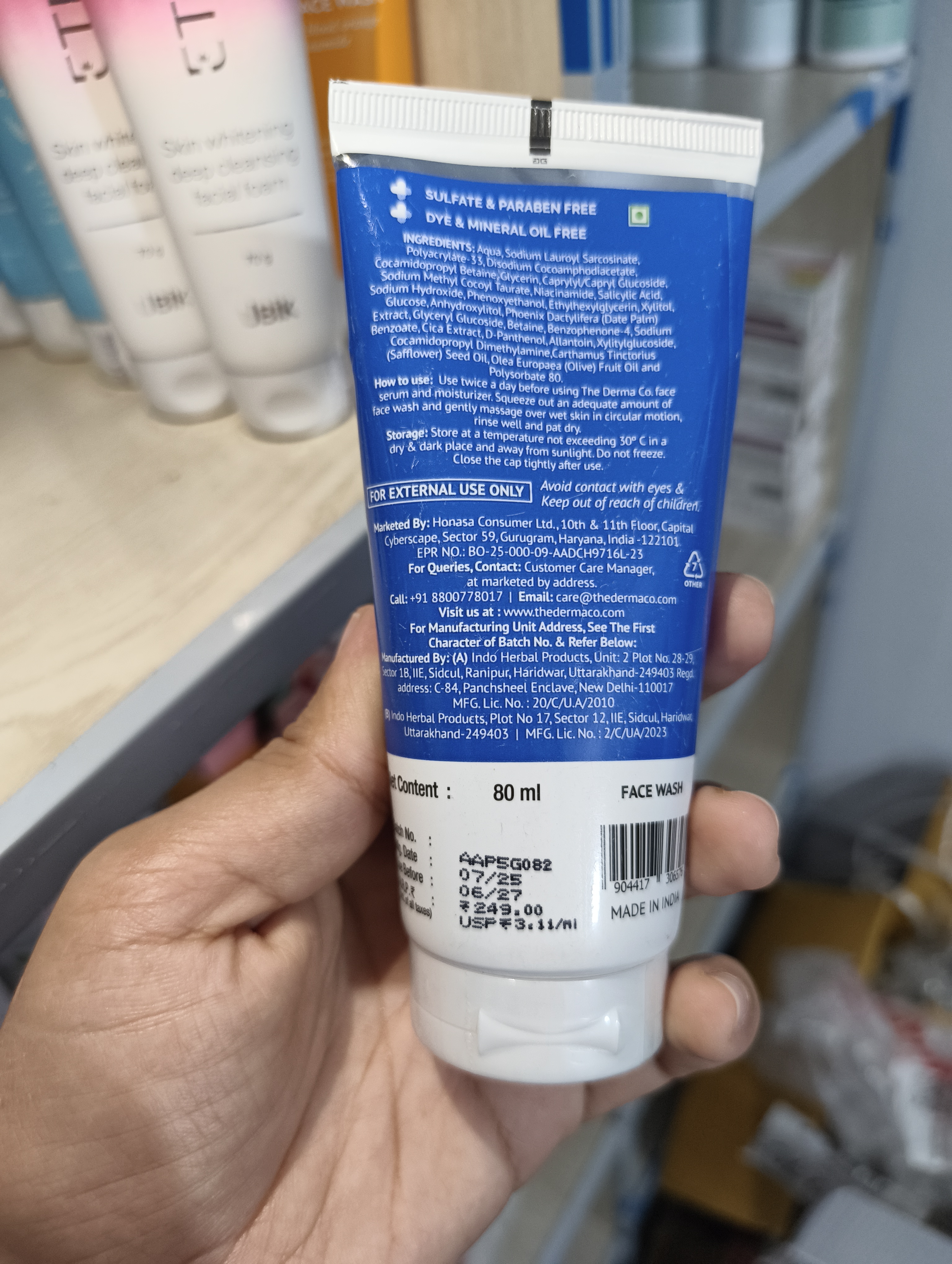 Derma Co 2% Sali-Cinamide Anti-Acne Face Wash 80ml_img_2