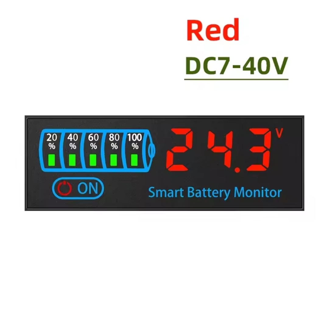 DC 7–55V Smart Battery Level Indicator (JX-4615N-A2) – LCD Voltage & Capacity  Meter